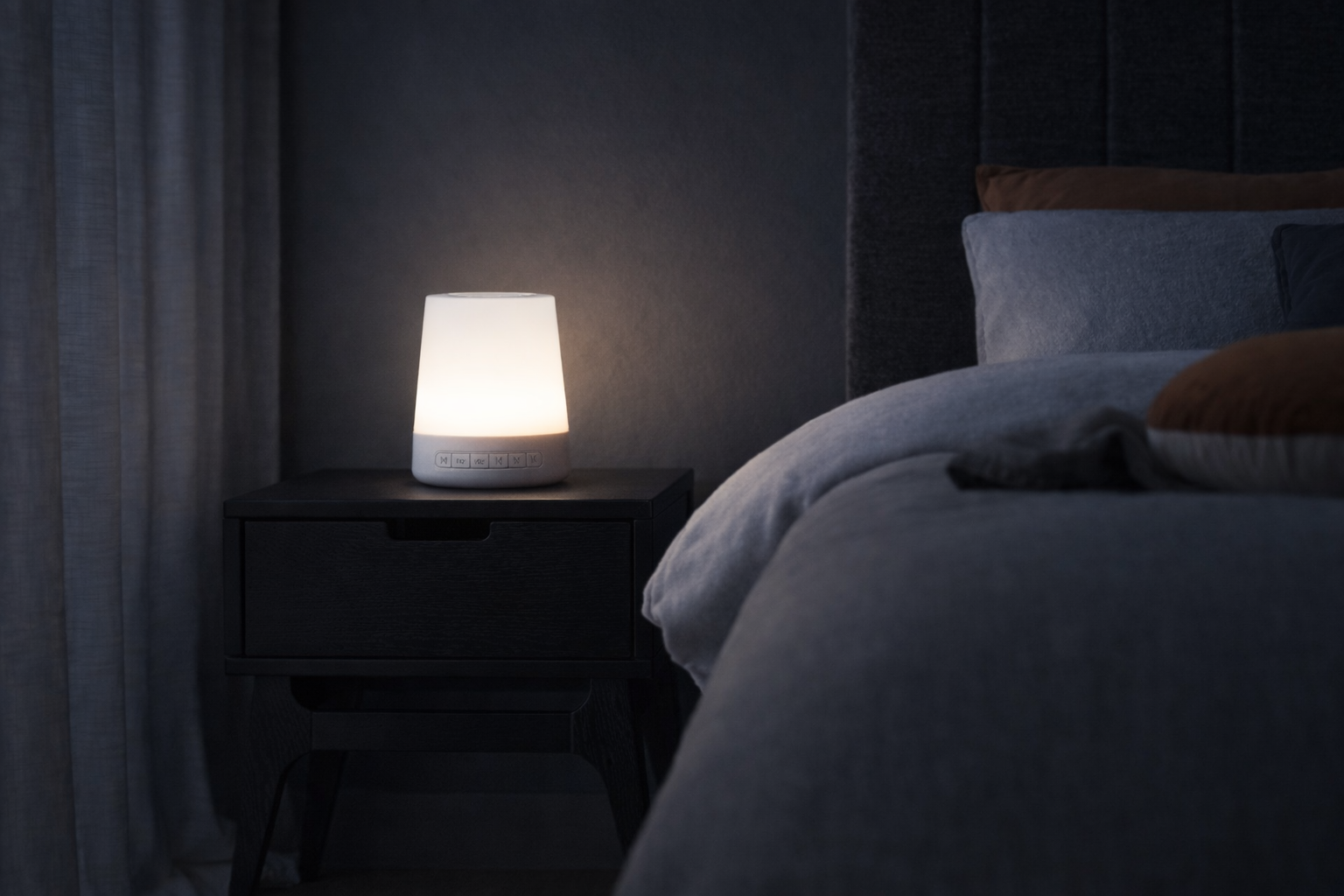 Zleepra Deep Silence Calming White Noise Machine With Night Light And 28 Soothing Sounds