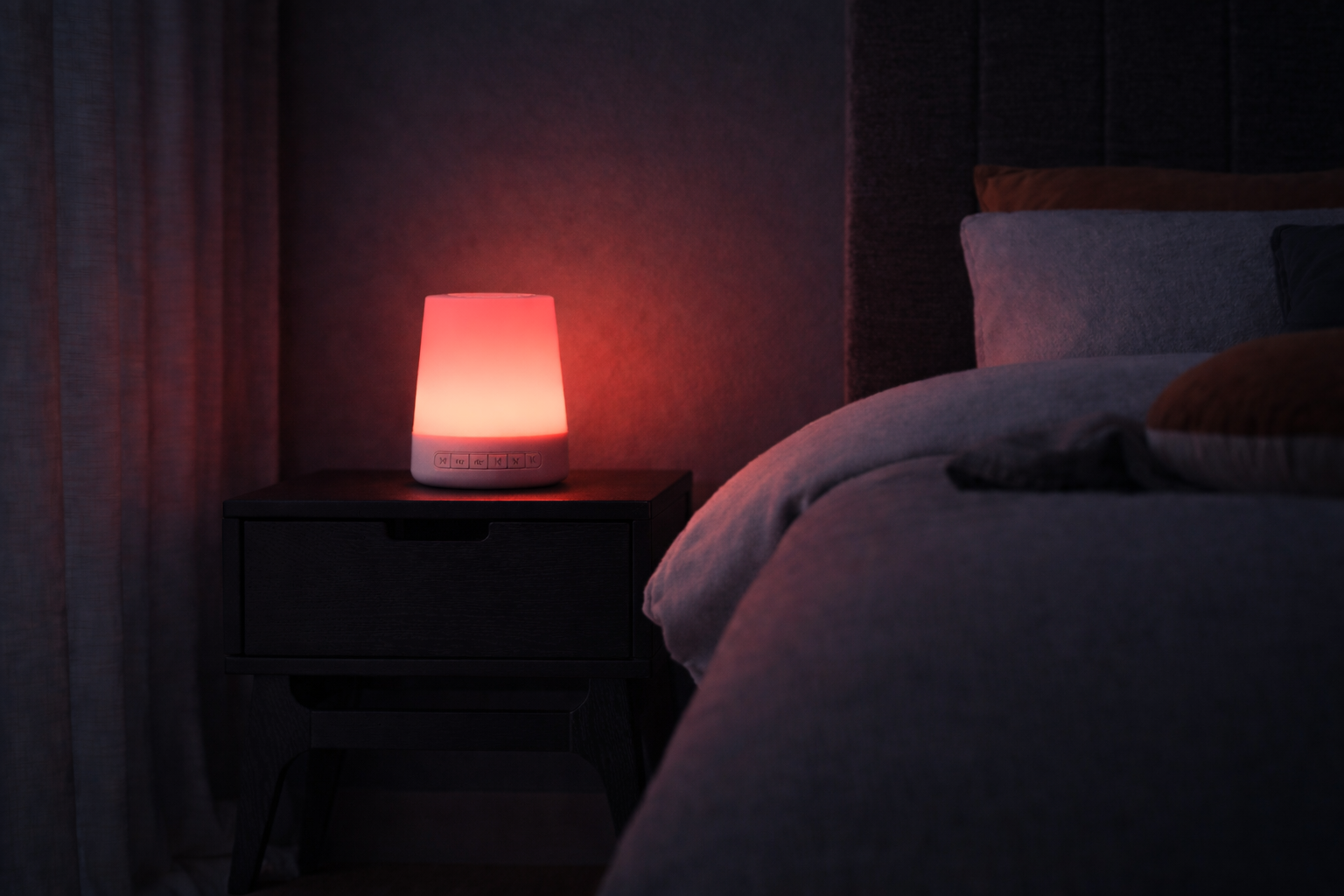 Zleepra Deep Silence Calming White Noise Machine With Night Light And 28 Soothing Sounds